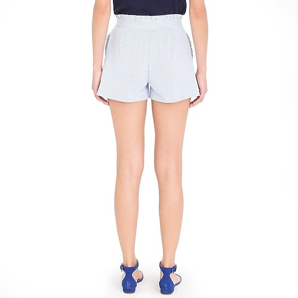 J. Crew Seersucker ruffle short - Picture 3 of 3